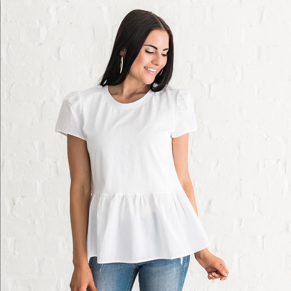 Rachel Parcell Peplum Top